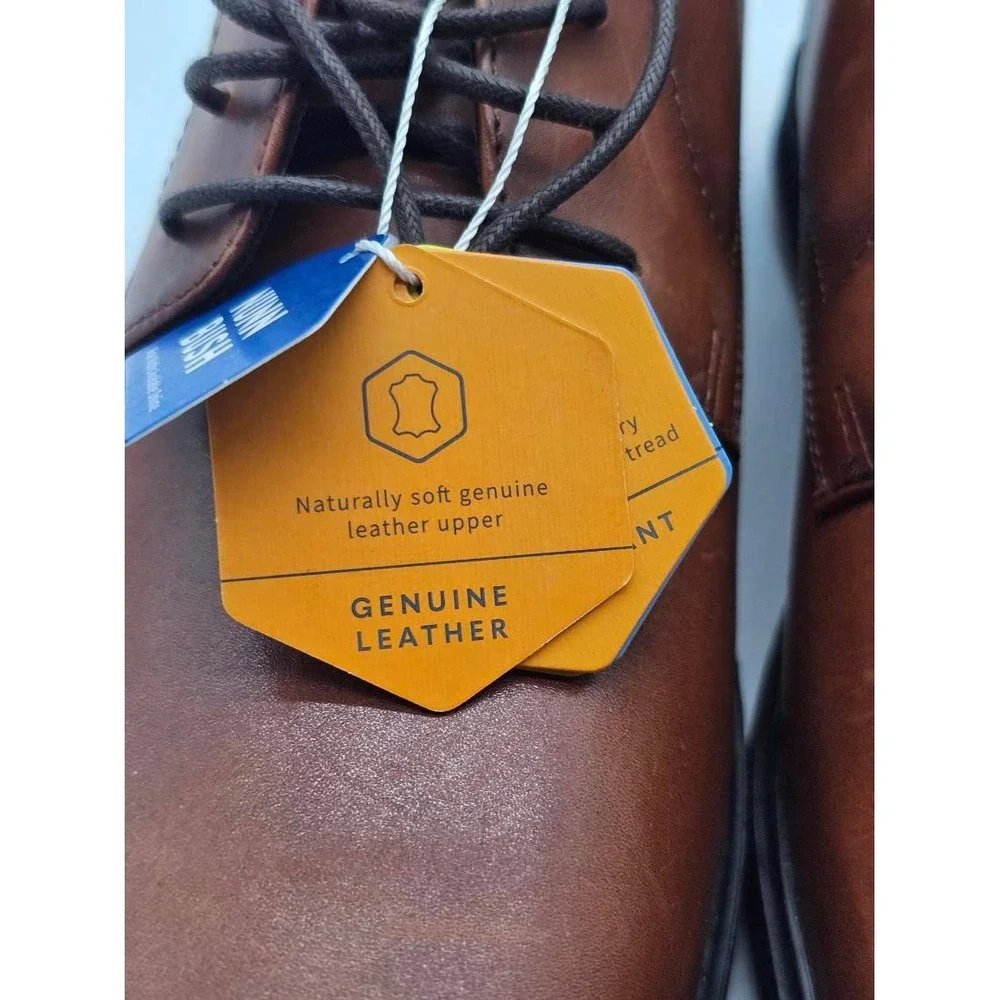 Nunn Bush Oxford Mens 11M Brown New Leather KORE Comfort Gel 84942-221 Shoe